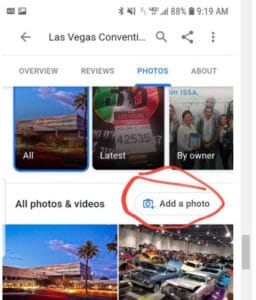 Google My Business Add a Photo