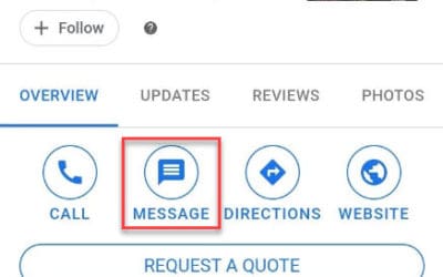 Google My Business – Change to Messaging