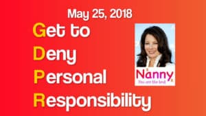 GDPR means you Get to Deny Personal Responsibility