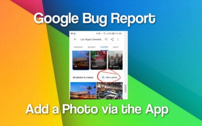 Google Search App Bug – Adding a Photo
