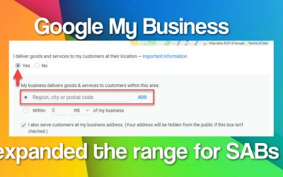 Google My Business Expanded Reach for Service Area Businesses