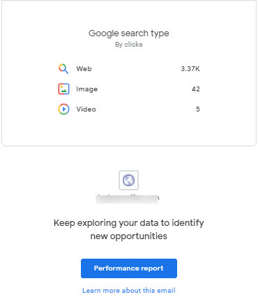 Google Search Console message 5