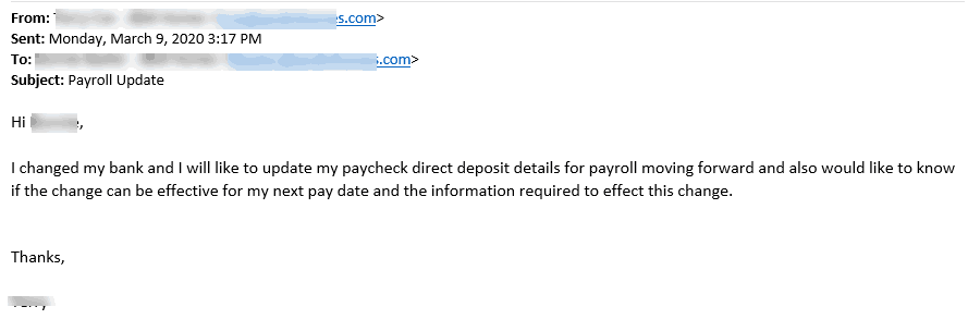 Bogus Email #1