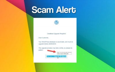 New Scam – Updating Your WordPress Database