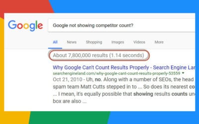 Google Number of Results is Missing in Knowledge Graph SERPs