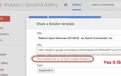 Analytics Referral Spam Filter Updated – Google Solution Gallery is Broken