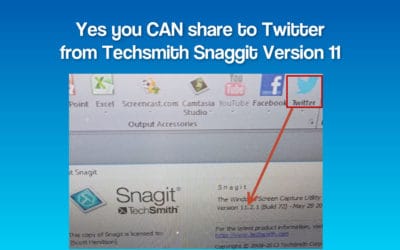 You CAN Share to Twitter From Techsmith Snaggit 11