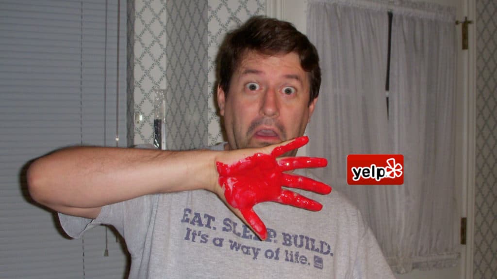 Caught Yelp red handed